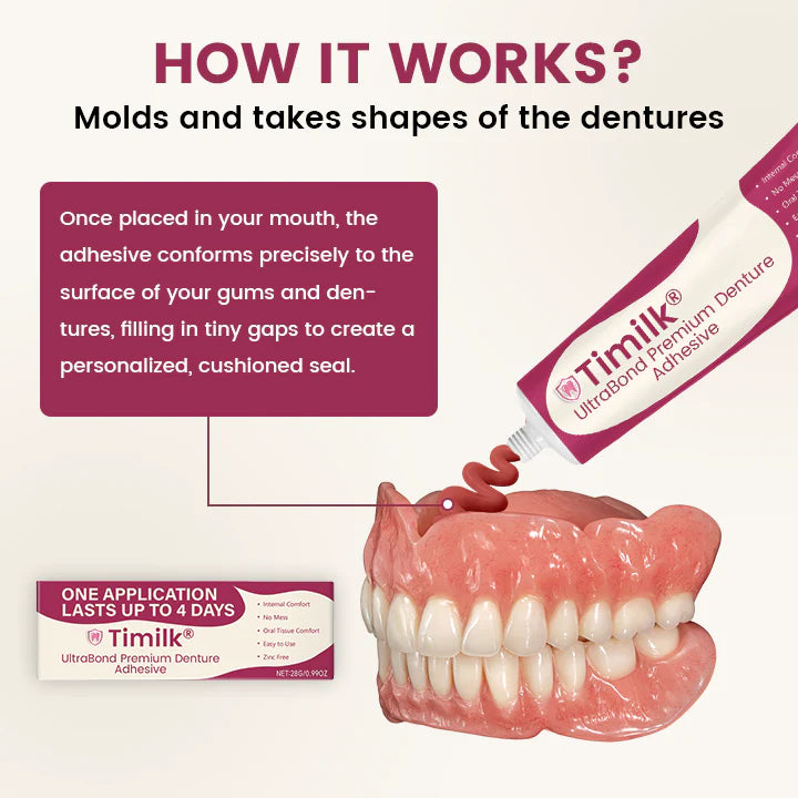 Timilk® UltraBond Premium Denture Adhesive