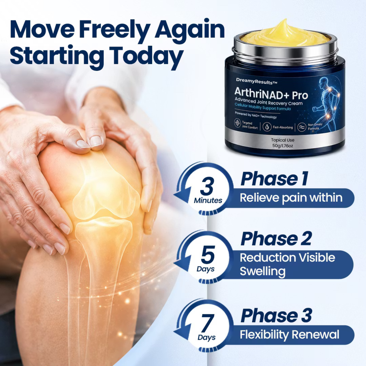 Dreamy Results® ArthriNAD+ Pro Advanced Joint Recovery Cream